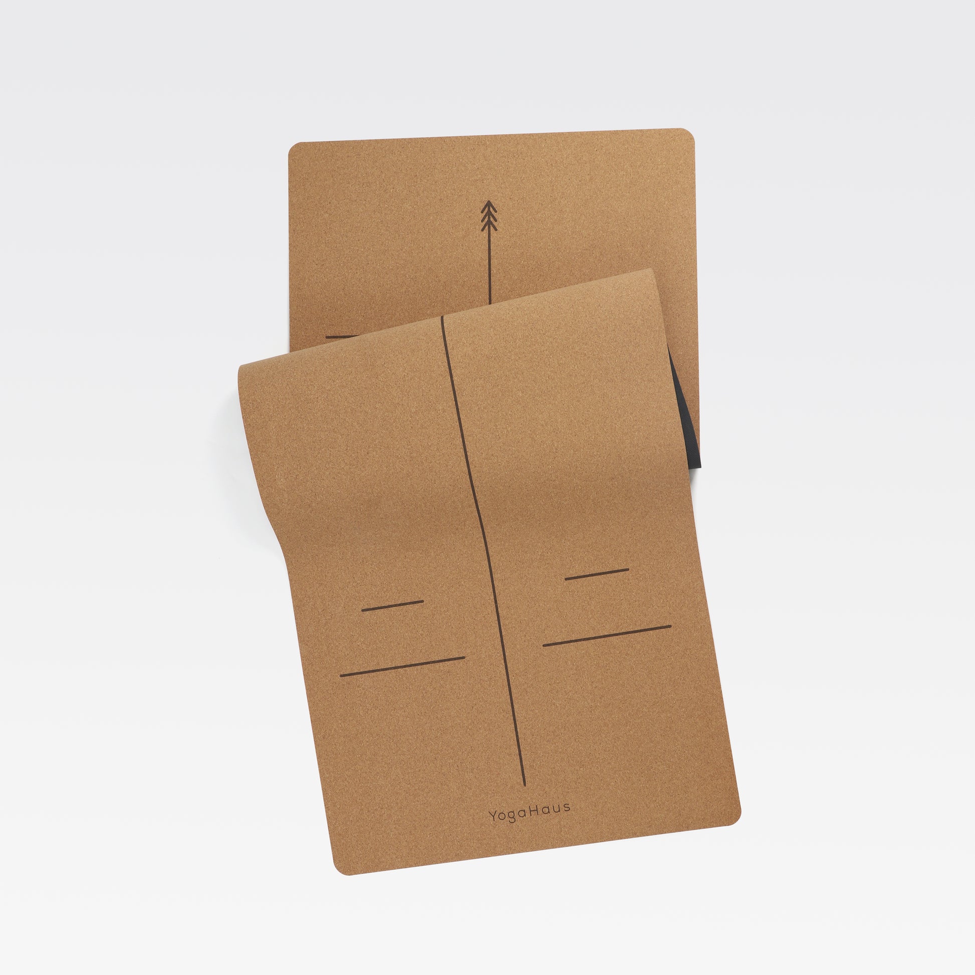 eco cork yoga mat with non-slip grip and natural rubber base – ideal for home yoga and restorative practice