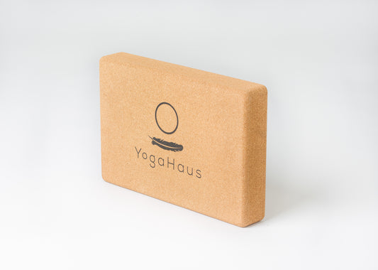 sustainable cork yoga block for restorative and yin yoga – eco prop with firm support